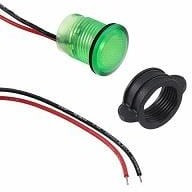 CNX714C500FVW, LED Panel Mount Indicators TUFFLED FLEXVOLT PMI 14MM GREEN