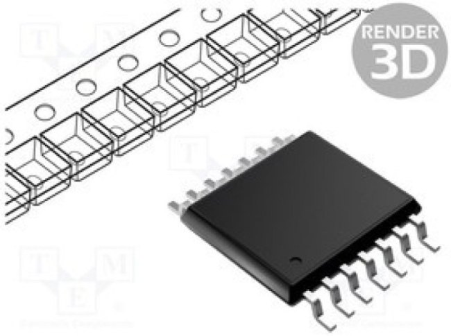 MC74ACT125DTR2G, IC: digital; buffer,non-inverting; Ch: 4; SMD; TSSOP14; ACT; 2?6VDC MC74ACT125DTR2G, IC: digital; buffer,non-inverting; Ch: 4; SMD; TSSOP14; ACT; 2?6VDC