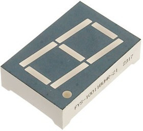 FYS-10011BUHR-21, индикатор 1 разряд красный 33х22.4мм 645нм 150мКд