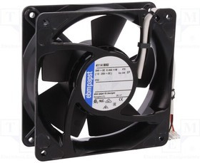 4114NHU-246, Вентилятор осевой, 24В DC, 119x119x38мм, 227м3/ч, 56дБА, IP68