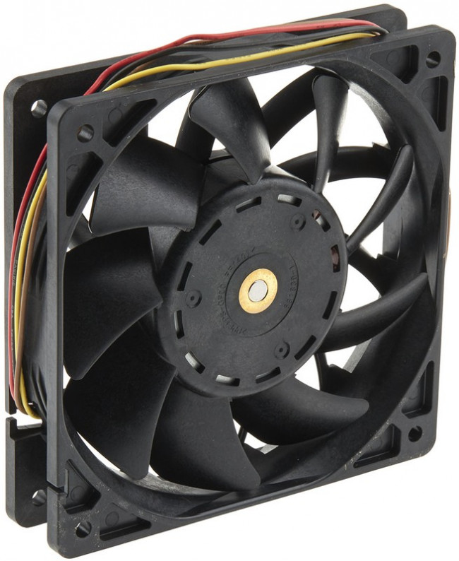 9GV1248P4G011, San Ace 9GV Series Axial Fan, 48 V dc, DC Operation, 289.8m³/h, 20.16W, 420mA Max, 120 x 120 x 25mm