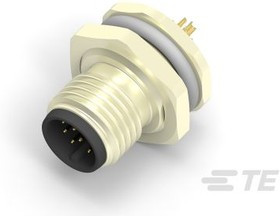 T4130012121-000, Разъем Кабеля, M12, Male, 12 Positions, Штырь для Пайки, Прямой Монтаж в Панель T4130012121-000, Разъем Кабеля, M12, Male, 12 Positions, Штырь для Пайки, Прямой Монтаж в Панель