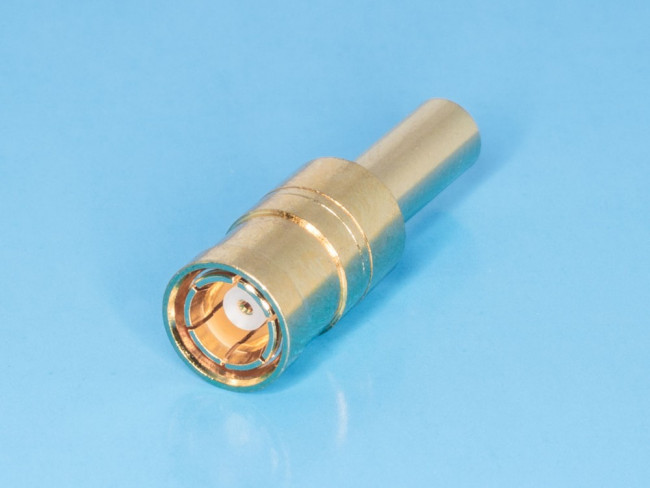 SMB-C174J, Разъем SMB гнездо на кабель RG-174,188,316, обжимной, Amphenol, SMB6121A1-NT30G-316U-50