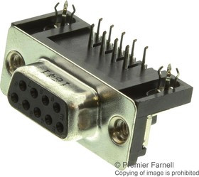 L77SDE09SA4CH4R, Разъем D Sub, DB9, Standard, Гнездо, 9 контакт(-ов), DE, Пайка