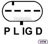 RD9052A, Реле регулятор генератора SSANGYONG Actyon2.0 Xdi [D20DT] 2005 - 2011/SSANGYONG Actyon200 Xdi 4WD