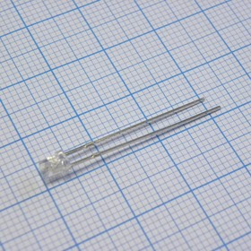 FYL-3034SURC1E, (FYL-3034URC1E), Светодиод 3мм/красный/630нм/350мкд/ прозрачный/85°/цилиндр с конусообразным углублением