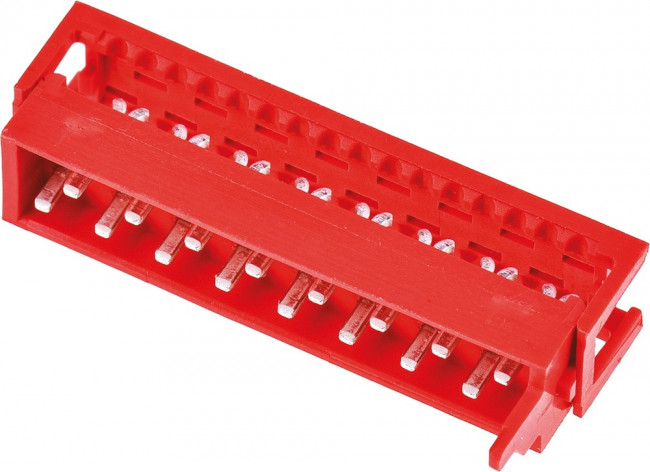 8-215083-6, IDC Connector, IDC Plug, Male, 1.27 мм, 2 ряда, 16 контакт(-ов), Монтаж на Кабель