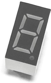 HDSP-C3A1, 7-сегментный светодиодный дисплей, Красный, 20 мА, 1.85 В, 7.5 мкд, 1, 9.1 мм