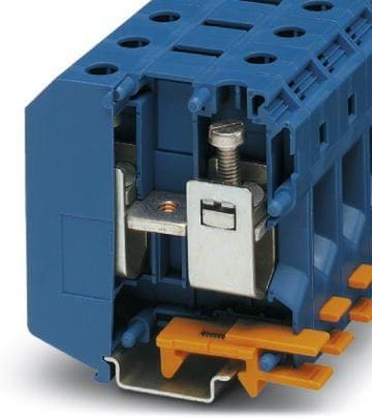 Клемма для высокого тока UKH 50 BU /20mm, винтовая, 2 присоед., 50(max 70)mm2, 150A, 1000V, синяя Клемма для высокого тока UKH 50 BU /20mm, винтовая, 2 присоед., 50(max 70)mm2, 150A, 1000V, синяя