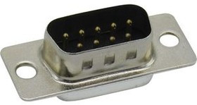 RND 205-00700, D-Sub Plug, Poles 9, Solder Cup / Solder Lug / Straight
