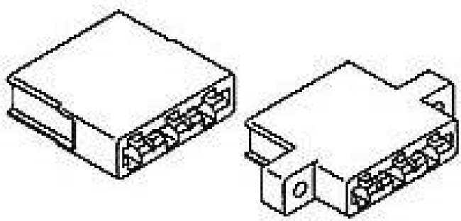 530521-9, Conn Housing RCP 12 POS 7.92mm Crimp ST Cable Mount White Box