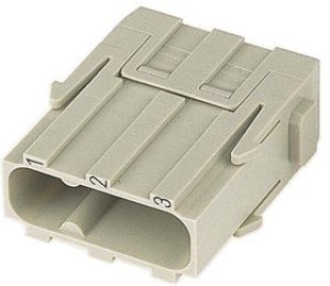 09140033003, Heavy Duty Power Connector Module, 40A, Male, Han-Modular Series, 3 Contacts 09140033003, Heavy Duty Power Connector Module, 40A, Male, Han-Modular Series, 3 Contacts