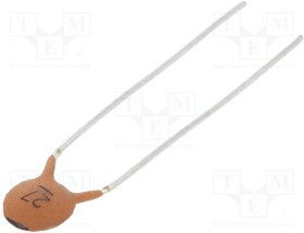 CC-27/100, Конденсатор: керамический, 27пФ, 100В, C0G, ±10%, THT, 5мм CC-27/100, Конденсатор: керамический, 27пФ, 100В, C0G, ±10%, THT, 5мм