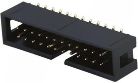 T821M124A1S100CEU-, Гнездо, IDC, "папа", PIN: 24, прямой, SMT, "gold flash", 2,54мм