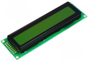 DEM 24252SYH-LY, Дисплей ЖКД, алфавитно-цифровой, STN Positive, 24x2, LED, PIN 16