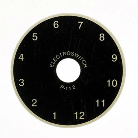 P112, Knobs &amp;amp; Dials 12 POS DIAL PLATE