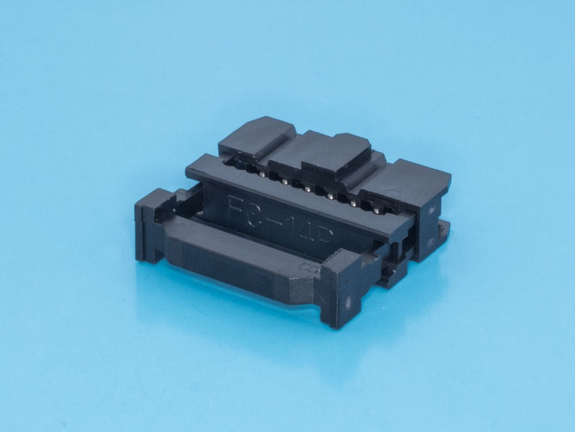 IDC-14, Разъем IDC 2х7 гнездо на плоский кабель, шаг 2.54мм IDC-14, Разъем IDC 2х7 гнездо на плоский кабель, шаг 2.54мм