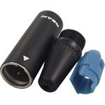 RT3MC-B, Штекер XLR-mini на кабель прямой 3pin