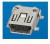 10033526-N3212LF, MINI USB 2.0- B Type Receptacle conn. Right Angle Surface Mount Type