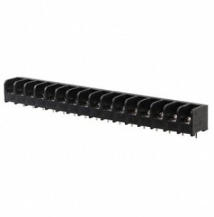 9-1437653-4, Conn Barrier Strip 16 POS 9.53mm Solder ST Thru-Hole 25A/Contact Package