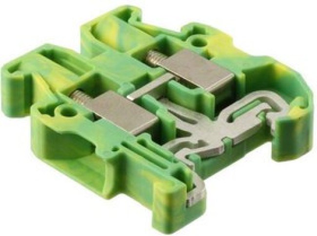 3248037, DIN Rail Terminal Blocks Mini Ground 6.2mm Width,24-10AWG