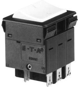 Thermal Circuit Breaker, 3-Pole, Panel Mount, 5A, IP00/IP40