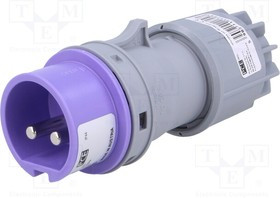 062V, Разъем: питания AC, вилка, "папа", 16А, 24ВAC, IP44, на провод