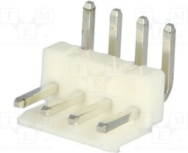 NS39-W4K, Гнездо, провод-плата, "папа", NS39, 3,96мм, PIN: 4, THT, 250В, 7А