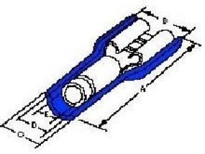 19002-0024, Terminals QK DISCONNECT FEMALE 14-16 AWG