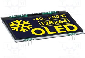 EA OLEDL128-6LWA, OLED Displays &amp; Accessories Graphic OLED White 128x64 w/o glass