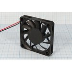 Вентилятор постоянного тока 12 Вольт, 60x60x15мм, подшипник скольжения, 4500об/мин, ВН075 вент 60x60