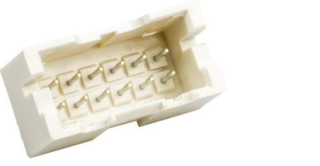 B12B-XADSS-N(LF)(SN), 2x6P 2 2.5mm 2.5mm 6 Copper Alloy Plugin,P=2.5mm Wire To Board / Wire To Wire Connector ROHS