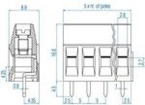 MVE-252, Conn Terminal Block 2 POS 5mm Solder ST Thru-Hole 15A MVE-252, Conn Terminal Block 2 POS 5mm Solder ST Thru-Hole 15A