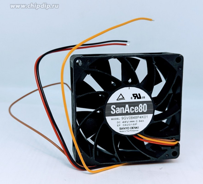 Вентилятор Sanyo Denki 9GV0848P4K01 48V 0.84A 80x25 4pin