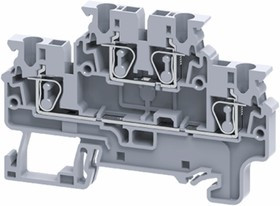 Клемма двухярусная пружинная OptiClip CXDL-2.5-2L-I-BU син. КЭАЗ 289765