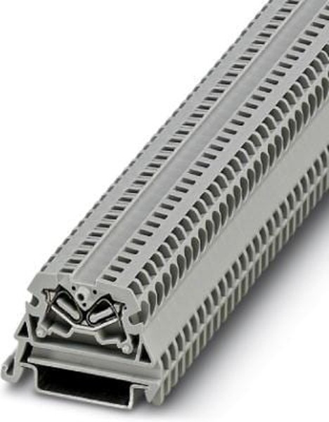 3249088, MSBV 2.5-NS 35 Series Grey Feed Through Terminal Block, 0.08 4mm², Single-Level, Spring Clamp