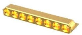 GPPC-PS-1-06-EG-ST-EM-1N, RF Connectors / Coaxial Connectors SMPM Ganged Block Plg Smooth Bore 1 Row 6P
