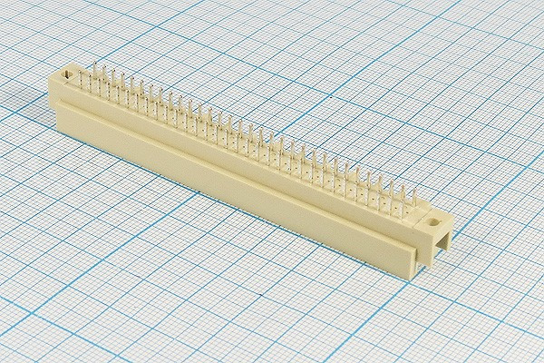 Разъем (прямоугольный соединитель) DIN41612 вилка, шаг P2.54, контакты 96P[A+C], на плату