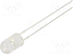 OSY5PA5E31B-12V, LED; 5mm; yellow; 2180?3000mcd; 30°; Front: convex; 12V; -30?85°C