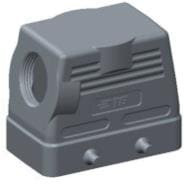 T1210100116-000, Разъем для тяжелых условий, PG16, Hood, Side Entry, Корпус из Сплава Алюминия, 2 Рычага, H10B T1210100116-000, Разъем для тяжелых условий, PG16, Hood, Side Entry, Корпус из Сплава Алюминия, 2 Рычага, H10B