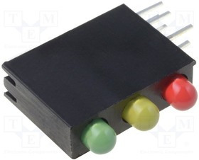 OSTSLT3E34X-3F3C, Светодиод, 3мм, двухцветный,в корпусе, красный,зеленый,желтый