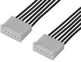 217796-1061, Rectangular Cable Assemblies KK 2.54 SR R-R 6CKT 150MM DISC Sn