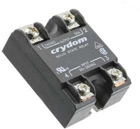 D1225-10, Solid State Relay 20mA 32V DC-IN 25A 280V AC-OUT 4-Pin