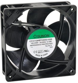 CF4113HBT-000U-A99, Вентилятор осевой, 230В AC, 120х120x38мм, 185,1куб.м/ч 44,9дБА