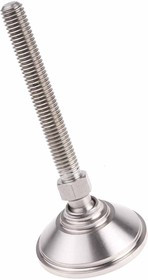 A080/002, M8 Stainless Steel Adjustable Foot, 450kg Static Load Capacity 10° Tilt Angle