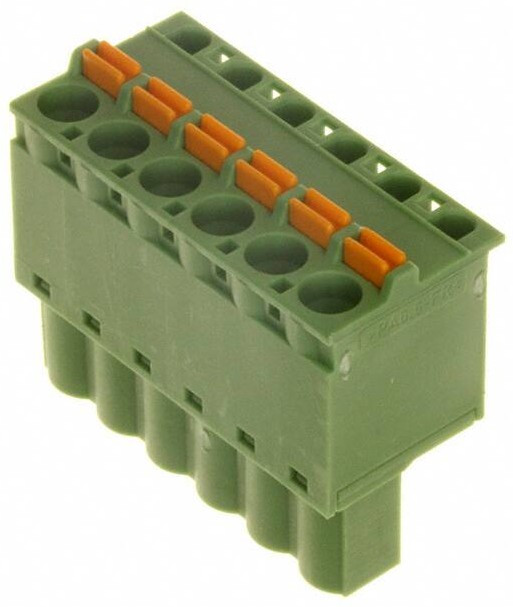 1873090, Pluggable Terminal Blocks 6 Pos 5.08mm pitch Plug 24-12AWG Spring 1873090, Pluggable Terminal Blocks 6 Pos 5.08mm pitch Plug 24-12AWG Spring