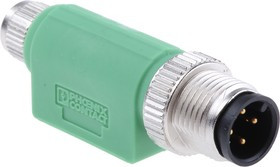 1519765, 4 Pole M12 Plug to 4 Pole M8 Socket Adapter 1519765, 4 Pole M12 Plug to 4 Pole M8 Socket Adapter