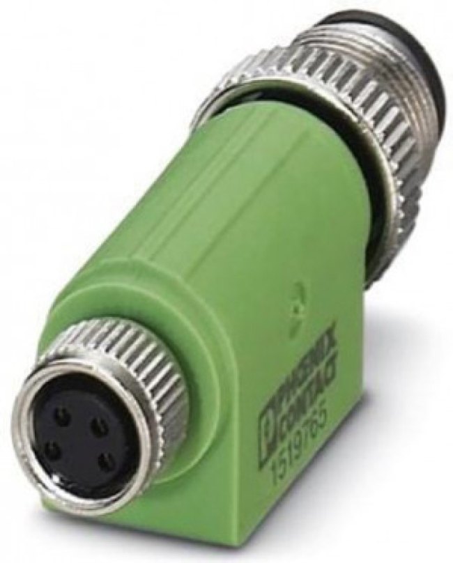 1519765, 4 Pole M12 Plug to 4 Pole M8 Socket Adapter 1519765, 4 Pole M12 Plug to 4 Pole M8 Socket Adapter