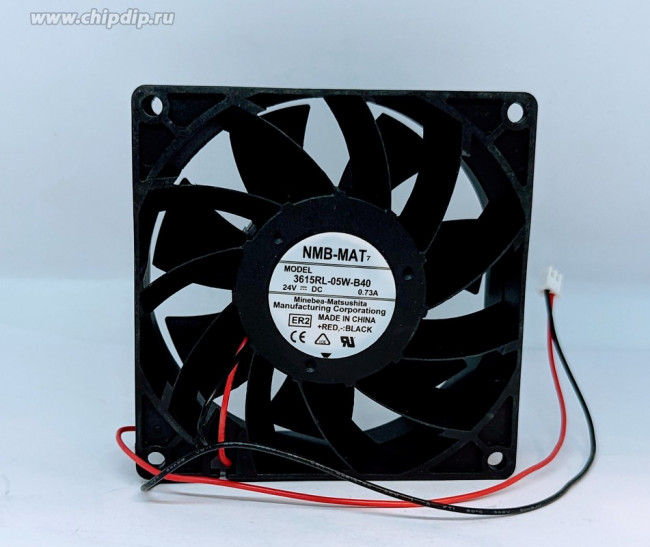 Вентилятор NMB-MAT 3615RL-05W-B40 92x38мм 24V 13.44W 0.73А OEM
