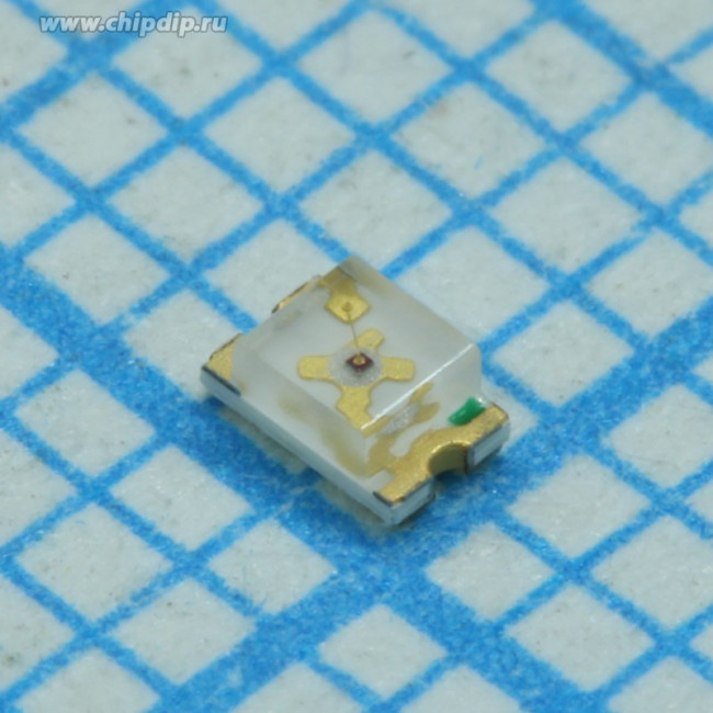 L-C170GCT, Светодиод SMD, 0805, 2.0X1.25мм зеленый 570нм, прозрачный